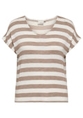 Only Carmakoma Bluse 15368658 278275001-Mocha Meringue/Cloud dancer