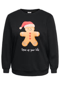 Only Carmakoma Pullover 15356872 177911007-Black/Yda cookie spice