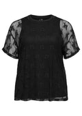 Vero Moda Curve Bluse 10353682 177868002-Schwarz/SCHWARZE SPITZE