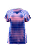 Sandgaard T-Shirt SG103-1 Gestreift Kobaltblau/Rosé