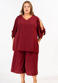 Curviss Bluse 31263 DUNKELROT