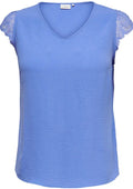 Only Carmakoma Bluse 15372116 177937-Ultramarin