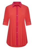 PlusBasics Blouse 10 261 084 SS26 Saffraan/Pink