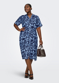 Only Carmakoma Kleid 15368682 208971001-Serenity/TANIA BLUMENKLEID BLAU