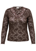 Only Carmakoma Bluse 15380960 237375-Coffee Bean