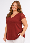 Only Carmakoma Bluse 15372116 218391-Spiced Apple