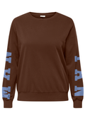 Only Carmakoma Pullover 15343638 233695010-Bitter Chocolate/Manhattan (bel air