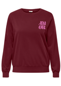 Only Carmakoma Pullover 15343638 213873009-Rumba Red/Amor (Fiji Flower)