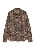 Vero Moda Curve Bluse 10351879 192623001-Silver Mink/Leo