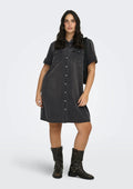 Only Carmakoma Kleid 15368239 278217-Washed Black