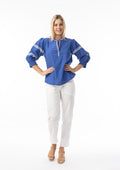 Orientique Top 32456 Blau